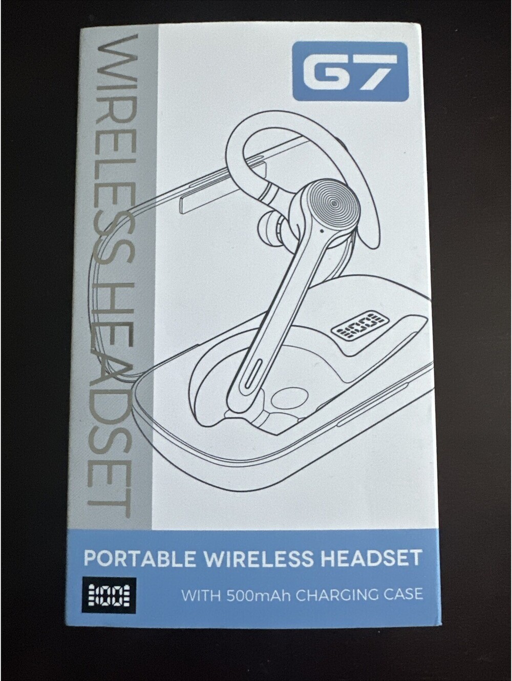 G7 Wireless Headset with charging case - Pink - New!